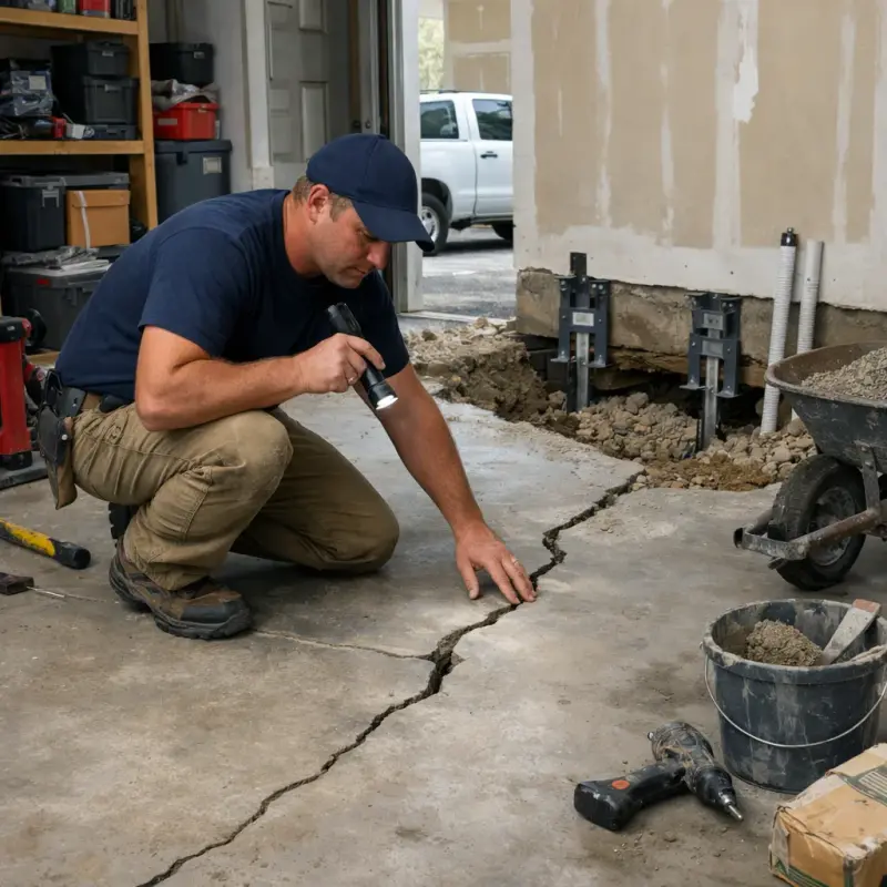 Foundation Settling Repair Columbia